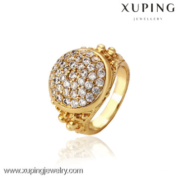 12741- Xuping Schmuck Mode Elegant 18K Gold Plated Man Ring